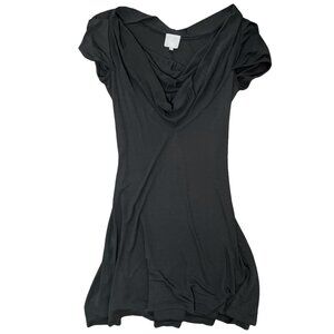 Vintage 90's Vivienne Westwood Couture black drape dress